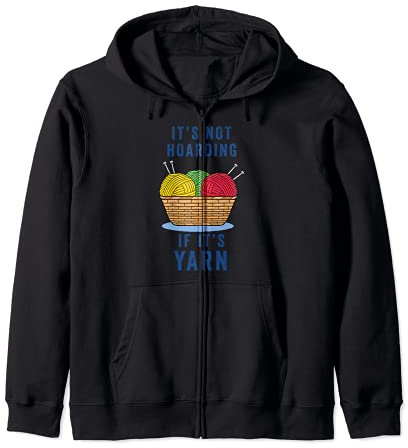 Lustige Häkeln Garn nicht Horten Handwerk Oma Nähen Kapuzenjacke