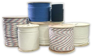 SGT KNOTS Double Braided Polyester Rope - Durable Tree Rope - For Nautical, Aviation, Rigging, Pulling, Camping - Weather, UV, Oil, and Moisture Resistant - Indoor Outdoor Use - Proud Veteran Business