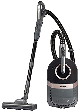 Shark Bodenstaubsauger ohne Beutel [CV100EUT] Tierhaare, Grau mit Nickelakzent