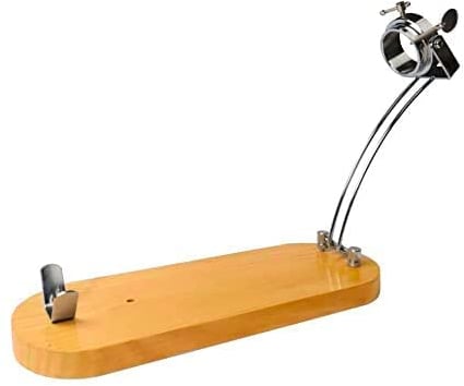 Jamonero Avalon Home soporte para jamón y paletillas con cabezal giratorio inoxidable, plegable, madera de pino