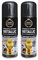 Classic Signature - 2 x Metallic Brilliant Black Spray Paint 200ml - Multi-Purpose Use, Spray for Metal and Wooden Furniture, Ornaments, Decorative Items and Much More for Interior & Exterior
