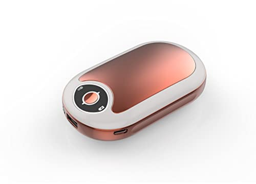 KKPLZZ Handwärmer, tragbarer wiederaufladbarer Handwärmer/Powerbank, 10000mAh, 3 Temperaturstufen einstellbare elektrische Erwärmung Schatz geeignet Winteraktivitäten