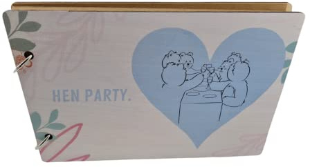 Sammelalbum für Junggesellinnenabschied, Geschenk für Braut So She Does Not Forget(uv19-Scrapbook-Henparty)