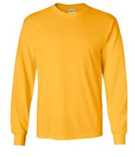 Gildan Long Sleeve T-Shirt Ultra Cotton (G24000)(Gold