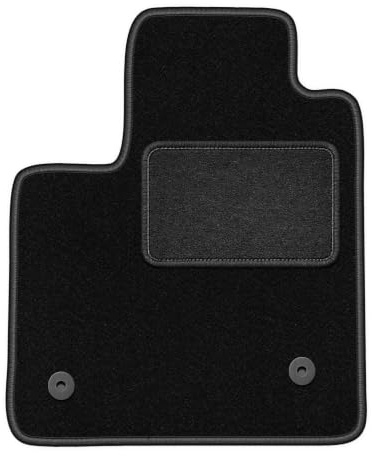 Velours-Fahrermatte passend für Ford Focus MK4 2018-, Schwarz, LUX | passend für Schrägheck/Limousine/Kombi/Turnier/Turnier active; Velours-Teppich (Polypropylen), ca. 6,5 mm