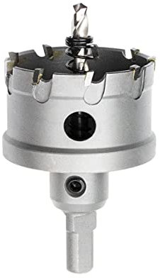 Meccion TCT Carbide Hole Saw Drill Bit, Heavy Duty Industrial Grade Hole Cutter for Stainless Steel, Metal, Alloy, Cast Iron, Copper (54mm)