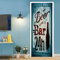 A.Monamour Türtapete Selbstklebend Türfolie Türposter 3D Vintage Retro Grunge Stil Bierbar Poster Auf Hölzernen Hintergrund Vinyl Folie Türdeko Tapete Wandbild Türaufkleber Türtattoo 85 x 200 cm