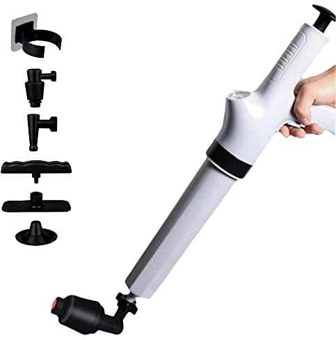Achaté Hochdruck-WC-Entstopfer - Abfluss-Entstopfer - mit 4 Düsen - Toiletten-Entstopfer