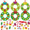 Sunshine smile Ghirlande di Natale in Feltro per Bambini,Set di 6 Ghirlande Natalizie,Kit Ghirlanda Natalizia Fai da te,Decorazioni Natalizie in Feltro,Ghirlanda Natalizia,Decorazione Albero Natale