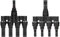 ORNO Connettore tipo T Mc4 per pannelli solari, IP67, conforme allo standard: IEC 60068-2-52 (4xMC4)