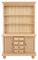 Doll House Cabinet, Wooden Three Layers Mini Cabinet Simulation Furniture, 1:12 Doll House Accessories (Wood Color)