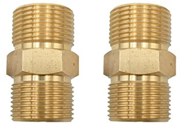 Hochdruckschlauch 1SN6 1SN8 10 bis 30 Meter DN8 11mm Stecknippel auf M22 oder M22 auf M22 (2x M22 Doppelnippel, 2x M22 Doppelnippel)