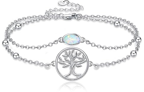 Evil Eye/Lebensbaum/Kreuz/Schmetterling/Hamsa Hand Armband 925 Sterling Silber Evil Eye Bracelet Kreuz Schmuck Schmetterling Geschenke für Damen