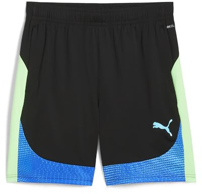PUMA individualFINAL Shorts, Herren Gestrickte Shorts, PUMA Black-Fizzy Apple, 659584