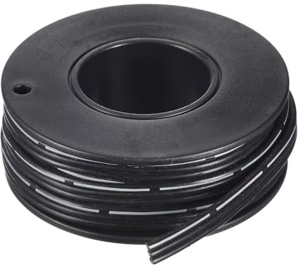 QUARKZMAN Cable de Cinta de Silicona de 26AWG, Cable Plano de Silicona Flexible de 3 Pines, Cable Plano de 26 Calibres de Silicona Flexible de 3m/9.8ft, Negro