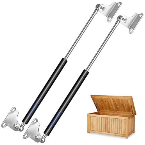 ARANA Lot de 2 vérins à gaz universels 500 mm 200 N 20 kg pour lit ottoman robuste, trappe de sol, porte, meuble de rangement et projets de bricolage, vérins à gaz de 50 cm, support de levage avec
