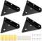 Gentpovth 4PCS Supports d'étagère Triangle Invisible Supports à Tablettes Flottant Équerre Étagère Murale en Fer avec Vis,Equerre Etagere Murale Métal pour étagère pour Déco Salon,Chambre