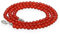 Lebensquelle Plus Edelstein Kugelkette + 925 Silber Verschluss | Ø 4mm Kugeln Karabinerverschluss 45cm lang | Hochwertige Kette (Karneol)