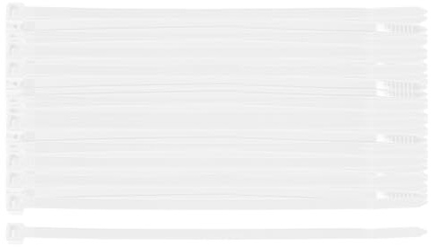 NEO TOOLS Nylon Kabelbinder Weiß Set 100 Stück 150 mm x 4.8 mm - Stark Kabelbinder mit 40 kg Zugfestigkeit - UV-Beständig - Innen- und Außenbereich Verwendet - Wetterfest - Verschiedene Größen