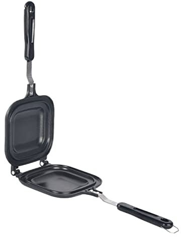 Amosfun Antihaft-sandwichmaker-backform Doppelseitige Chef-antihaft-bratpfanne Sandwichpresse Kochgeschirr Brotbackform