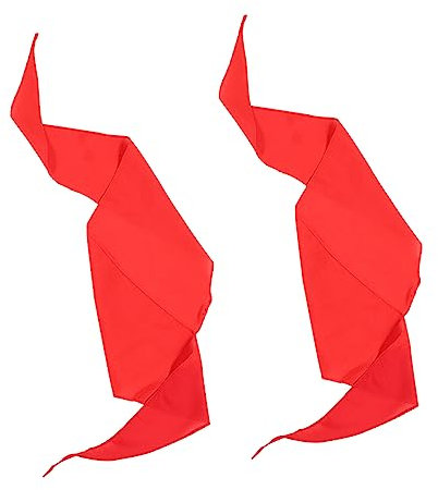 LALADEFIEE 2St roter Schal Schals für Kinder rotes Dreieckstuch für Kinder dreieckiger Haarschal Hals und dreiecksschal dreieckschal dreieck schal kinder tanzende Kinder Dreieckstuch Stoff