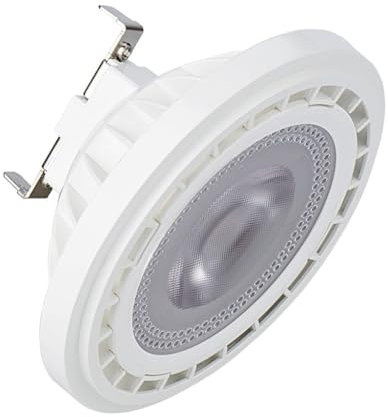 HuZhouChen Foco LED AR111 G53 15W DC12-24V 1500LM Bombilla G53 no regulable(Cold white)