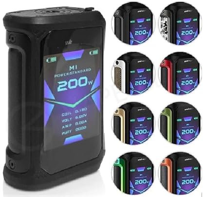 VOW Aegiz.X 200W Mod | Operates with 2x External Batteries (not included in purchase) | No Nicotine No Tobacco No Liquid (Stealth Black)