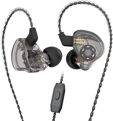 keephifi CCZ Melody in Ear Monitor, Dynamic Hybrid Dual Driver in Ear Auricolari 1BA+1DD HiFi Wired Cuffie Musicisti IEM Upgrade Deep Bass Adatto per Bass Vocals Pop Folk ACG