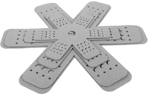 SHOWERORO 12 Pezzi Cuscinetto Protettivo Antiscivolo Tappetino Non Tessuto Per Stoviglie Presina Sottopiatto Creativo Isolante Termico Sottopentola Da Cucina