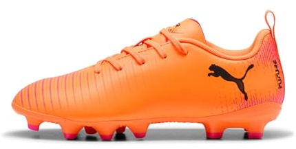 Puma Unisex-Kinder Future 8 Play Fg/Ag JrSoccer Shoe, Heat Fire Puma schwarz Ravish, 36 EU