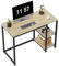 WOHOMO Kleiner Schreibtisch, 100cm Holz Bürotisch Schreibtisch mit Stauraum Computertisch PC für Home Office, Beige