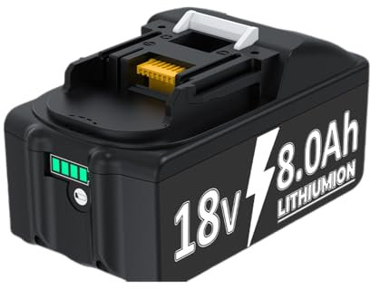 8.0Ah BL1850B Replacement Battery Compatible with Makita 18V Batteries BL1850 BL1830 BL1860B BL1860 BL1830B BL1840 BL1820