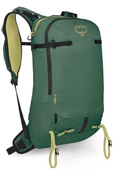Osprey Firn 18L Ski and Snowboard Backpack, Tundra Green, Medium/Large
