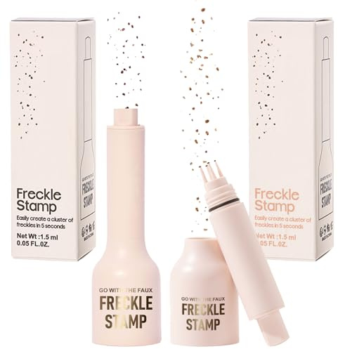 ChAusa Nicht Verblassend Freckles Pen, 24h Natürliche Haltbar Sommersprossen Stempel, Wasserdichter Make-up Fake Freckles, für Foto-Alltag Sommerreise Sonnenverwöhnte Anlässe