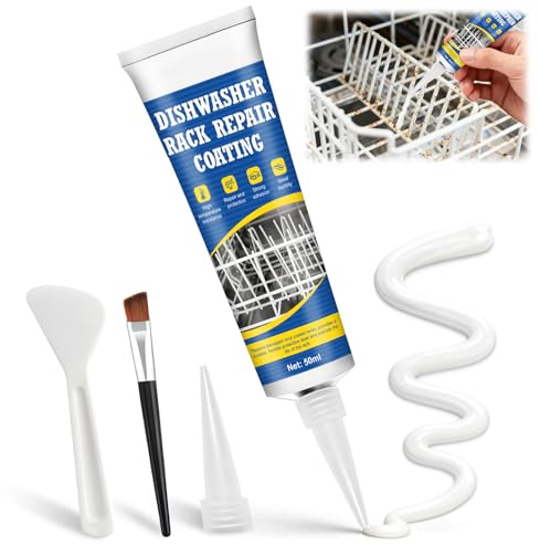 WEILAOK Masilla Plastico Reparacion, Pintura Oxido Lavavajillas, (white, 50ml)