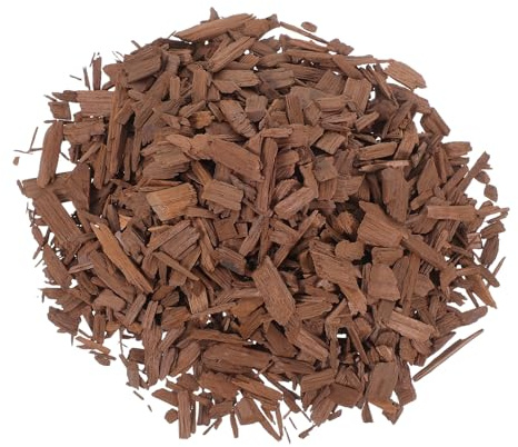 DECHOUS Trucioli di Rovere Tostato Leggero 100g, Oak per Aroma Vino | Chips Invecchiamento, Segatura Rovere, Accessori Grappa, Bbq Smoking e Home Brewing