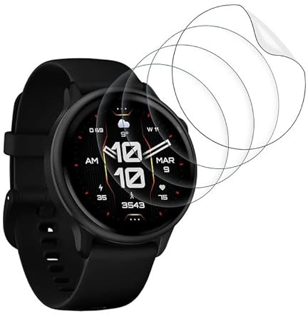Wondoner 4 Stück Displayschutz für Garmin Vivoactive 6 Schutzfolie, für Garmin Vivoactive 6 Schutz Einfache Installation, Screen Protector Folie [Flexible TPU HD Anti-Staub Displayfolie]