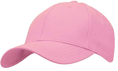 Baumwolle Baseball Cap, Basecap - KeepSa Unisex Baseball Kappen, Baseball Mützen für Draussen, Sport oder auf Reisen - Reine Farbe Baseboard Baseballkappe Kappe, Mütze (Eine Größe einstellbar, Rosa)