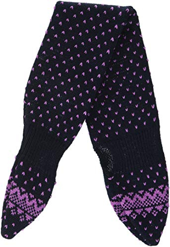 maximo Baby-Mädchen 85678-208000, Steckschal, Pünktchenjacquard Schal, Mehrfarbig (Dunkelmarine/Mauvemeliert 1175), One Size