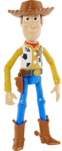 Disney Pixar Toy Story Figurine articulée Woody, taille fidèle au film pour rejouer les scènes du film, jouet pour enfant, GDP68