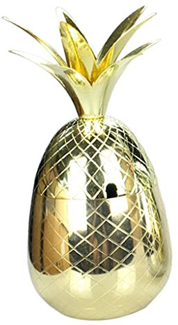 Tubayia 500ml Ananas Edelstahl Cocktailbecher Moscow Mule Becher Bierkrug für Café/Haus/Bar