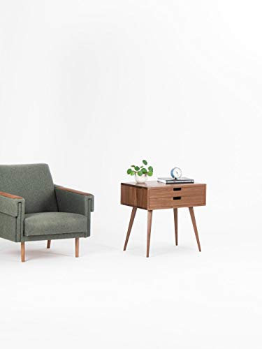 Nachtkommode aus Nussbaum, mid century, Nachtschrank