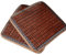 Ecloud Shop Stuoia di bambù per cuscino del sedile fresco, cuscino per sedia quadrato 45 cm Stuoia fresca traspirante rinfrescante naturale per l'estate - 2 pezzi