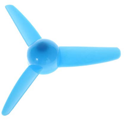 Kofun Dreiblattpropeller, 1 Stück Windkraft Spielzeug DREI Blatt Kunststoff Propeller Zubehör Wellendurchmesser 2Mm Blau