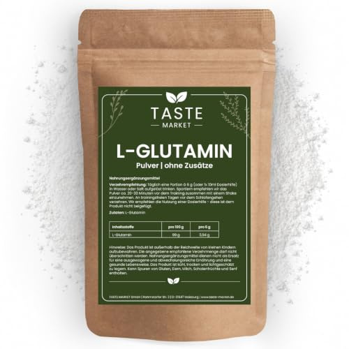 1 kg L-Glutamin Pulver | Aminosäure | Fitness und Muskelaufbau | Vegan