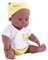 Stecto 12 Zoll Lifelike Reborn Baby Afrikanische Mädchen Puppen Schwarze Puppen Realistische Baby Puppen Neugeborenes Baby Spielzeug 30cm Jungen Mädchen
