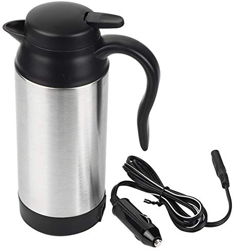 Remplacement de thé de café de bouilloire électrique de voiture d'acier inoxydable de 750ML pour la tasse de chauffage d'eau de Thermos 12V
