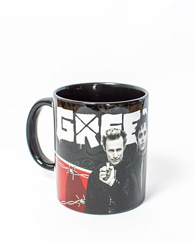 TusPersonalizables.com Mug - Music groups - Rock (Mug - Green Day - Black and Red - Musical group…)