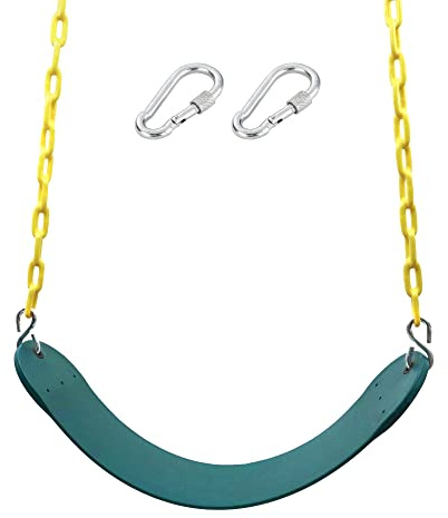 Heavy Duty 66 Inches Chain Plastic Coated Swing Seat Replacement Swing Set Accessories Outdoor