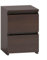 roe furniture Kommode mit 2 Schubladen - Modern Schubladenschrank - Komodenschrank - Schubladenkommode 30 cm Breit - Wenge